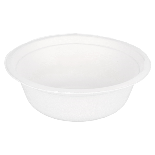 [224.32] Salad Bowls "Bionic" 500ml White Bagasse (50st/pak)