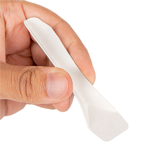 [230.97] Small (Paper) Ice Cream Spoons 9,4cm White Cardboard (450st/pak)