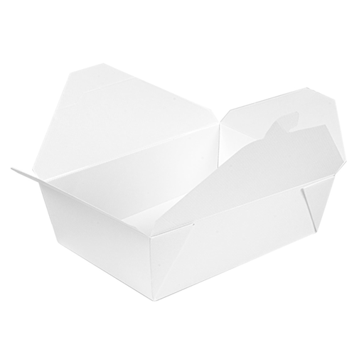 [234.62] "The Pack" Rectangular Bio #3 Boxes 1980ml 19,6x14x6,2cm White Nano-Micro Corrugated Cardboard (50st/pak)