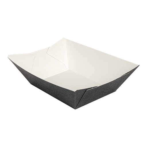 [252.18] Food Tray The Pack 2 lb / 960g 10,6x7,2x5,2cm Black Cardboard (200st/pak)