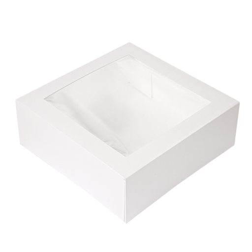 [201.69] Cake Boxes with Window The Pack 26x26x8cm White (50st/pak)