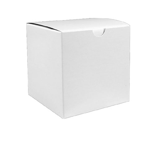 [30124] Tuck-it Gift Box One piece folding box White gloss 3x3x3 B30124