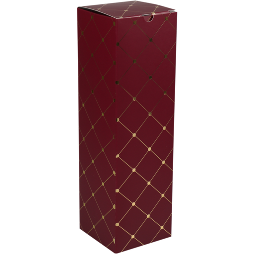 [474470] 1-fles kokerdoos Carreaux bordeaux/goud (per stuk)