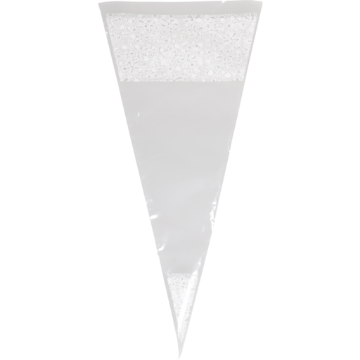 [194519] Puntzakken PP Wit/Transp 18x37cm 250st/ds