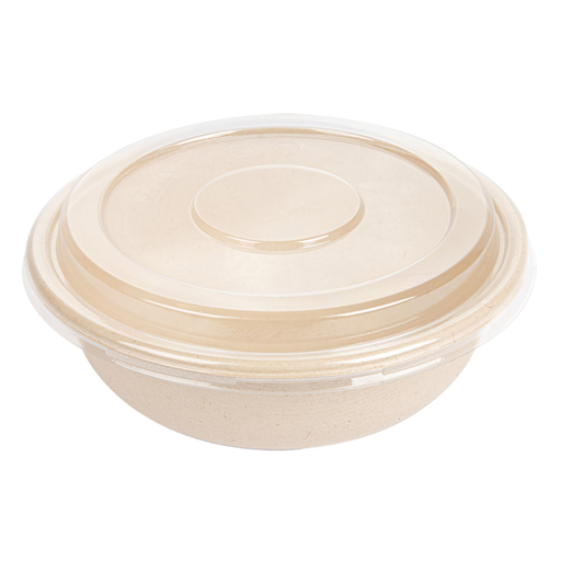 [254.11] Combo salad bowl + lid "Bionic" 750ml 17,5x7,8cm (50st/pak)