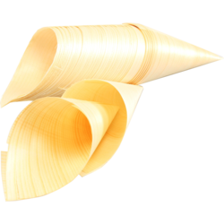 [437341] Houten cone 120x85mm 100st/pak