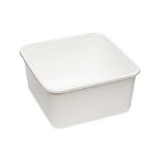 [4462211] PP Bak vierkant Wit 2000cc 180x180x91mm (36st/pk)