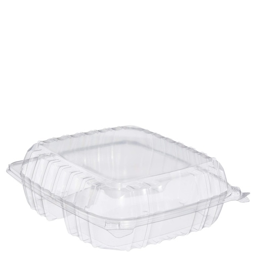 [9501] Hindge Tray Container Large 1 compartment DT-C95PST1 Vierkant 8-7/8"x9-3/8"x3"  2x100st