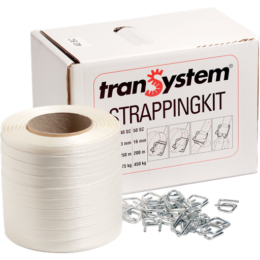 [520108] Polyesterband dispenser + gesp (Strapping kit) (13mm x 250mtr)