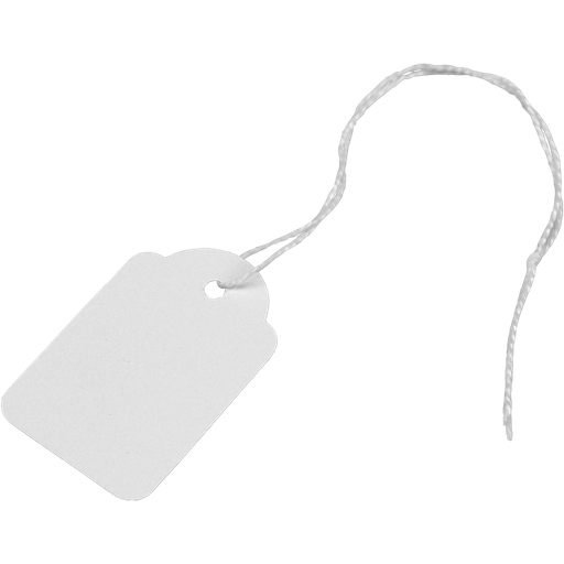 [534828] Hang etiket met koord rh. 391 / 28x43mm  500st/ds