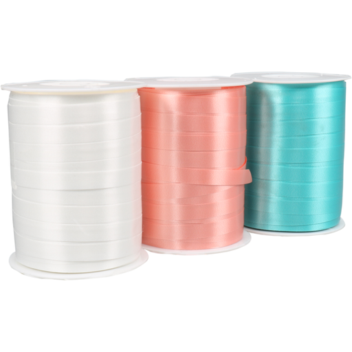 [711328] Lovly krullint 10mm x 250mtr mint/wit/terra (pak a 3 rol)