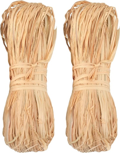 [R100nat] Raffia Streng 100gr Naturel