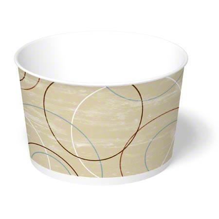 [12DFR] Ice Cream Cups Paper -Champagne Design-  12 oz (1000pcs) #DFR12