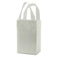[13000] Fancy Frosted Bags with soft loop handles Daisy 5x3x7x3 (100st/doos)