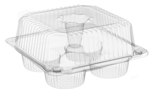 [SL44] 4 Muffin & Cupcake Container ..6-11/16x6-11/16x3-5/16"   > 300pcs/cs