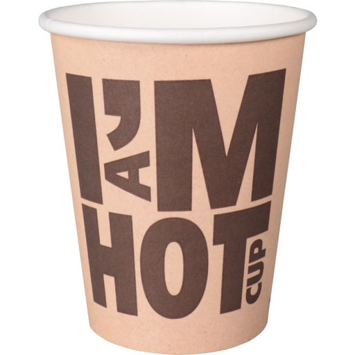 [700073] Coffee cup "I'm a Hot Cup"  8oz (1000st/doos) #600905