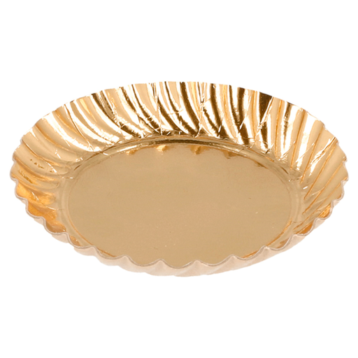 [184.98] Mini Trays 5,5cm Gold Cardboard (100st/pak)