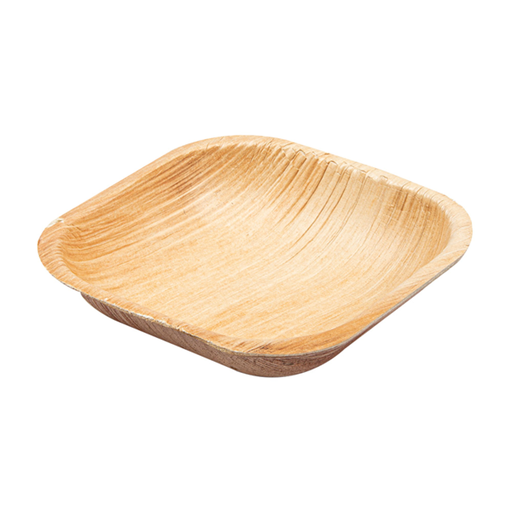 [224.60] Vierkant Palmblad bordje "Areca" 10x10x2,5cm (25st/pak)
