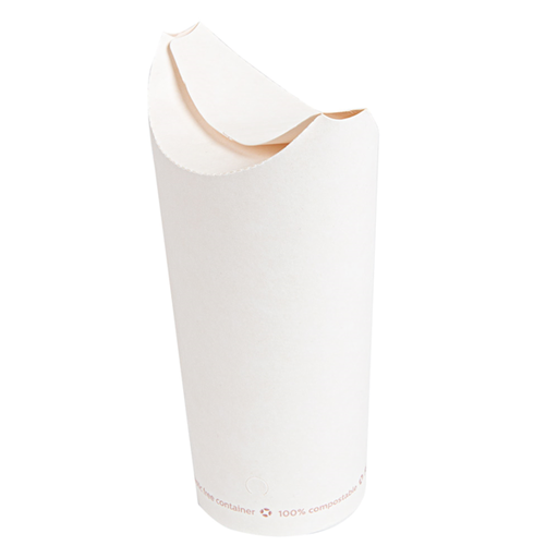 [255.31] Chips Cups Closed White 22oz (50st/pak)