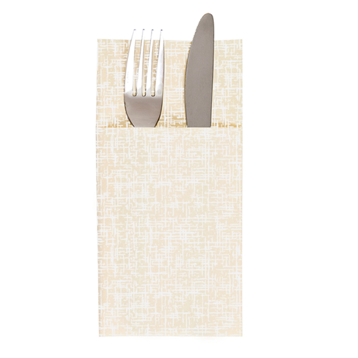 [260.33] Kangaroo Napkins "Jazz" Ivory Airlaid 40x40cm (700pcs/case)