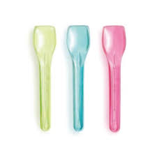 [ICS951] Ijslepel PS Ice Cream Spoons Red/Pink/Blue/Yellow or Green 1000pcs/pk lanca