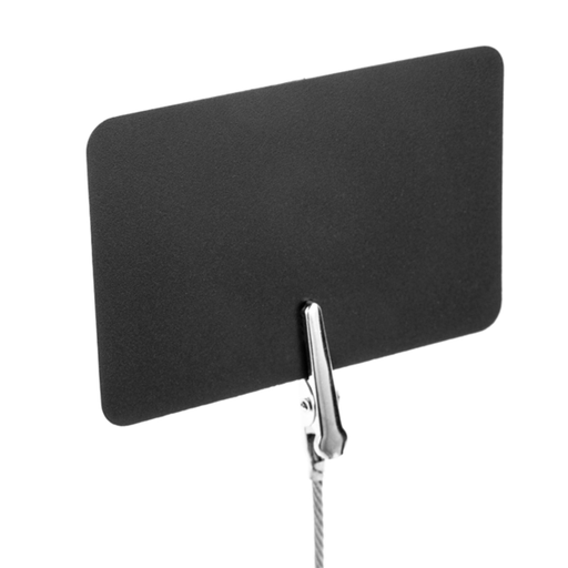 [157.85] Mini Blackboards "Alligator" 10,2x15,2cm Black PVC (50st/pak)