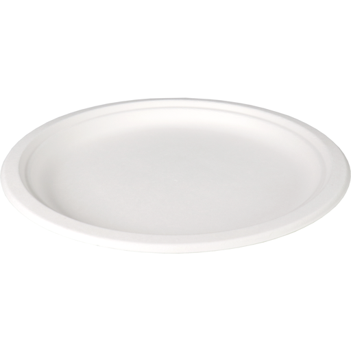 [600583] Bord Wit Bagasse Rond 26cm (500st/doos)