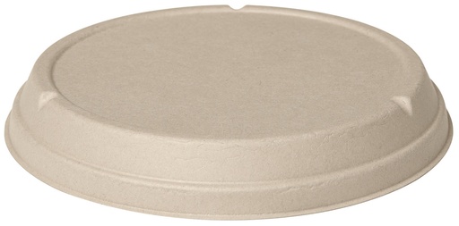 [1770041] Lids for salade bowl Bagasse 800ml (Brown) 40st/pak