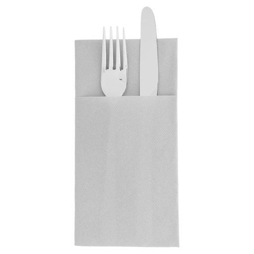 [188.621] Napkins Airlaid "Kangaroo" 1/8-fold Grey 40x40cm (50pcs/cs)