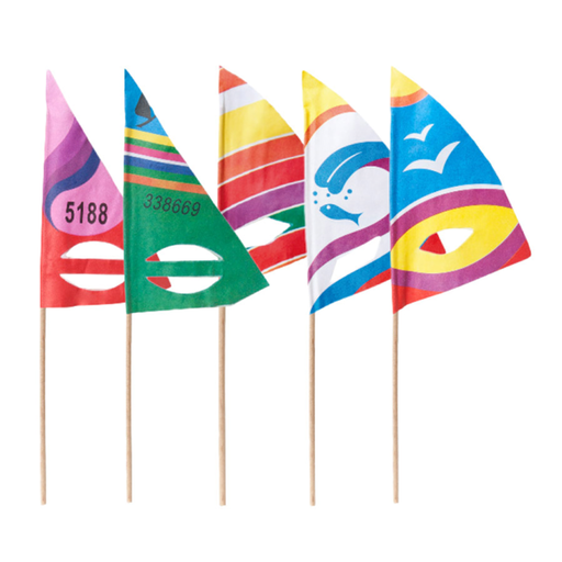 [199.41] Ice cream decorations / Surf sail 18cm assorted (100st/pak)