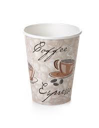 [HC8EURO1] Hot Cup 8oz. Coffee EURO design Printed per sleeve van 50 st.