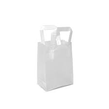 [13024] Fancy Frosted Bags (with soft loop handles) "HolidayMagic" 5x3x7x3 (20pcs/pack)