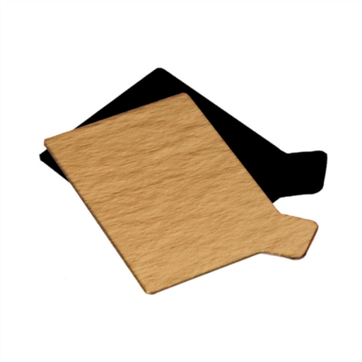 [147.23] Two sides cardboards for patisserie 5,5x9,5cm gold/black (250st/pak)