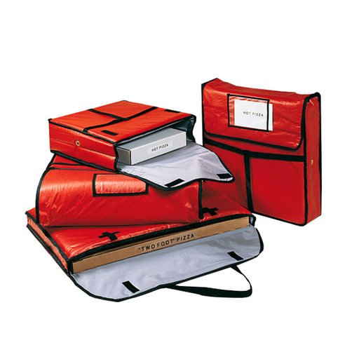 [148.98] Pizza delivery Bag 46cm 49x48,5x13cm Red Vinyl (per stuk)