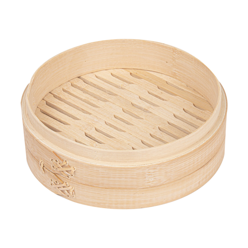 [183.05] Maxi Dim-Sum steamers Diam. 20cm x 6 cm Natural Bamboo (per stuk)