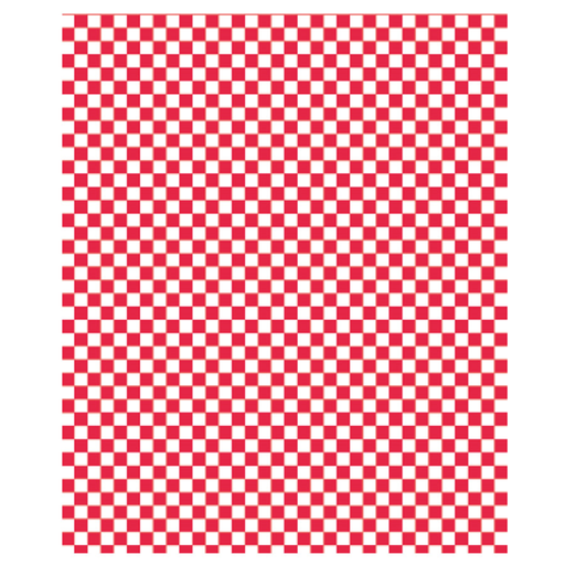 [186.28] Wrapping paper "fitipaldi" / red check 32GSM 31x31cm (1000pcs/pack)