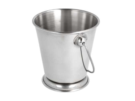 [186.53] Mini Ice Bucket 12x12cm Silver Stainless Steel per pc