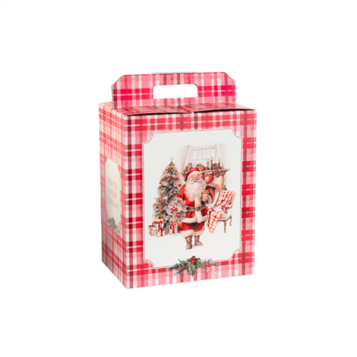 [188.79] Kartonnen kerstdoos "Papa Noel" voor flessen, etc. (33x25x35cm) Per stuk