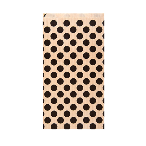 [192.49] Fournituren zak / Vlakke zak Polka Dots 19+8x35cm 60gr (250st/pak)