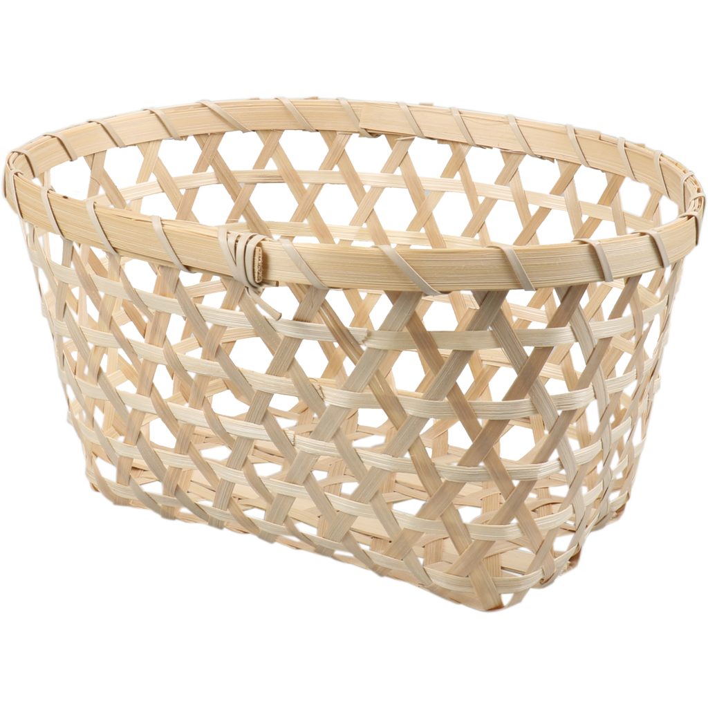 Mand Bamboo 25x19x12.5cm Naturel (per stuk)