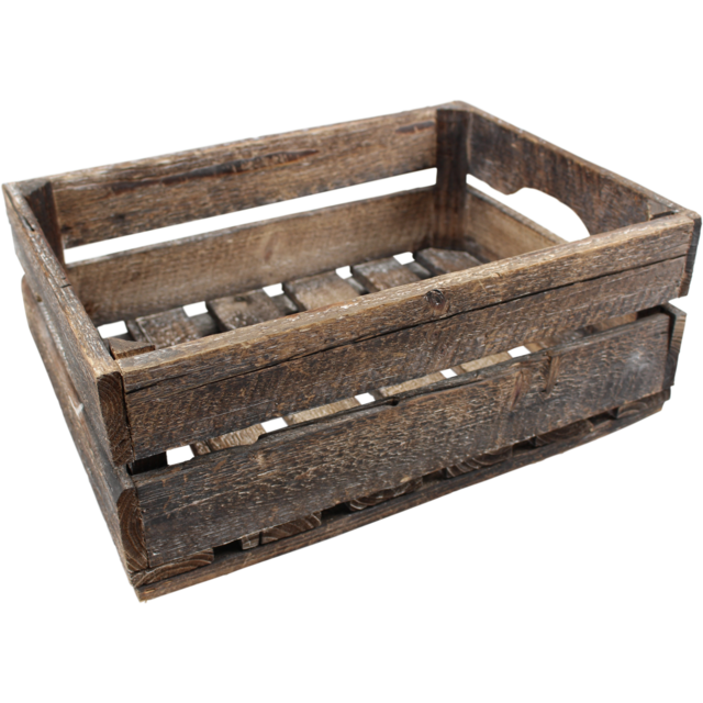 Houten kist 34x23x13cm (per stuk)