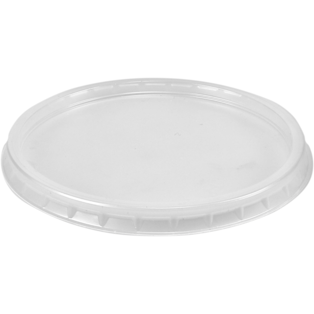 PP Lid Rond Transparant (diam. 101mm)..1000st/doos..(Geschikt voor PP Bakjes: 442562 en 442563)