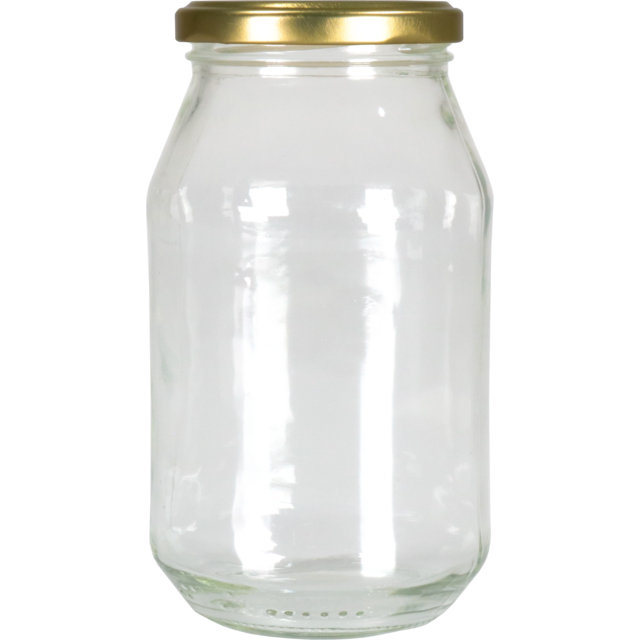 Glazen pot met deksel 500cc 143,0 x 80,2 mm (per stuk)