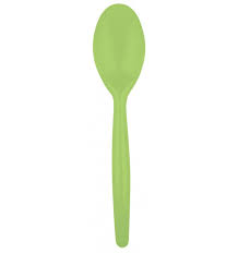 Lepel / Spoon 185mm Green (20st/krimp)
