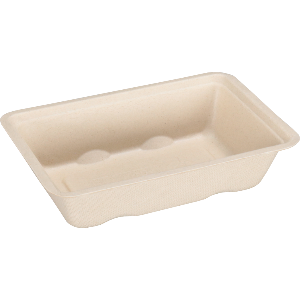 Suikerriet/Bagasse Snackbakje A9 (50st/pak)
