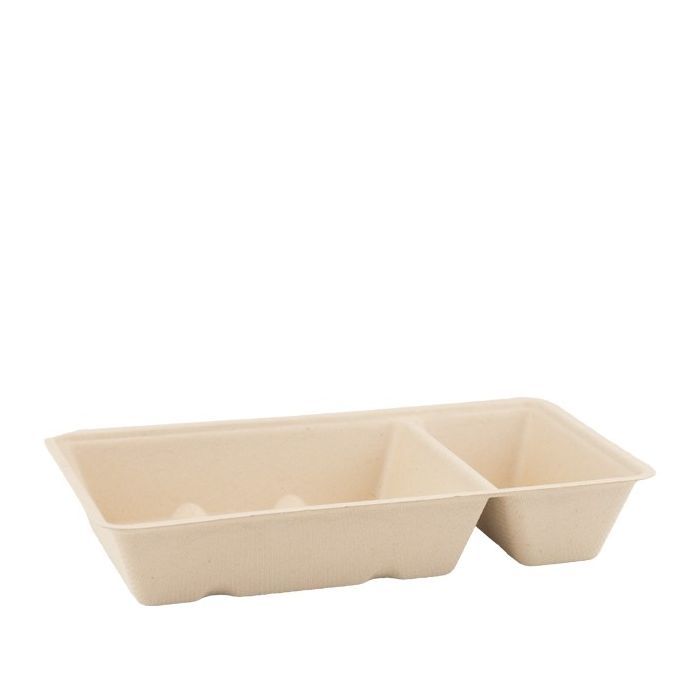 Suikerriet/Bagasse Snackbakje A20 (A14+1) (50st/pak)