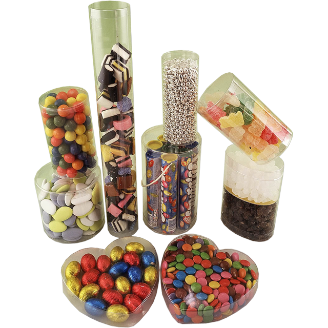 Koker transparant 70mm rond 45mm hoog per stuk