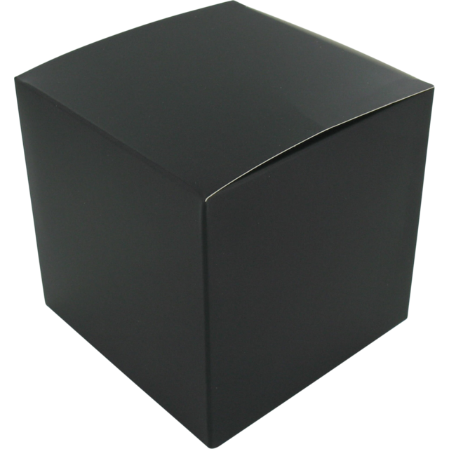 Kubus doosje Zwart 10x10x10cm (per stuk)