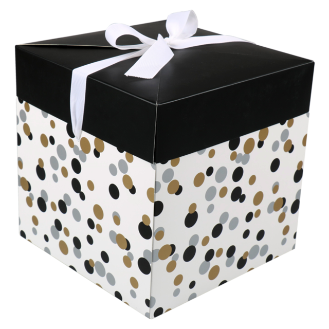 Pop-up box Lovly "Confetti" 20x20x20cm (per stuk)
