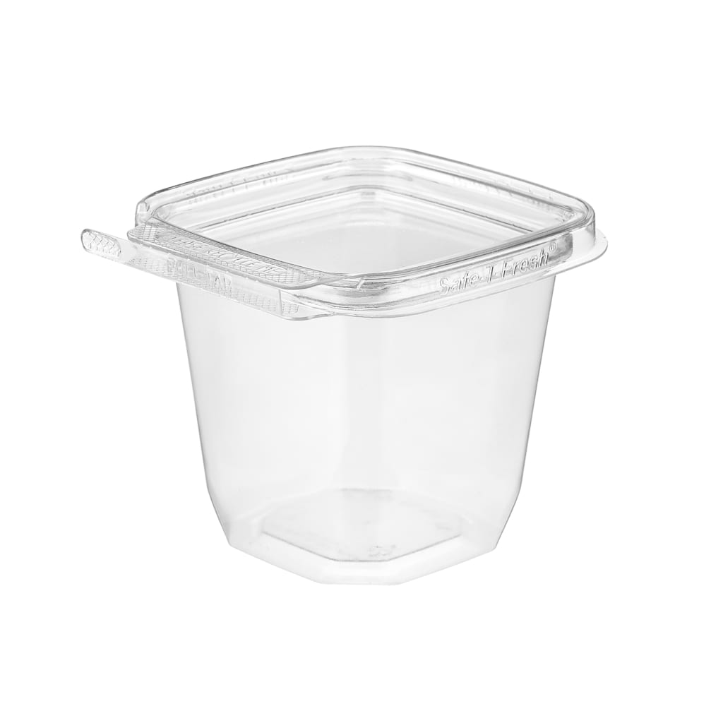 Temper resistant square Snack container 8oz. 3-5/8 x 3-7/16 x 3" (288pcs/cs)